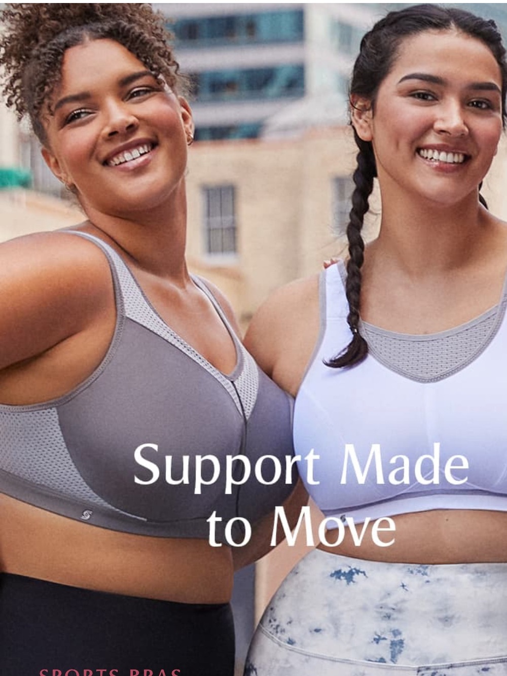 NWT Glamorise High-Impact Underwire Sports Bra in Gray and White - 38H